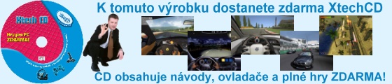 K tomuto výrobku Xtech CD zdarma - ovladače, návody, plné hry zdarma...