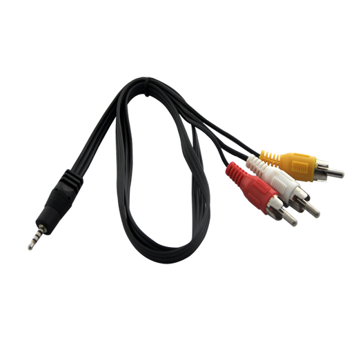 Audio/Video kabel 4-pol. jack 2.5mm/3x cinch pro navigace s AV-in vstupem