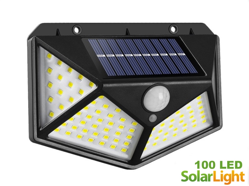 Solární LED svítidlo SL-100 - pohybový senzor, 100 LED